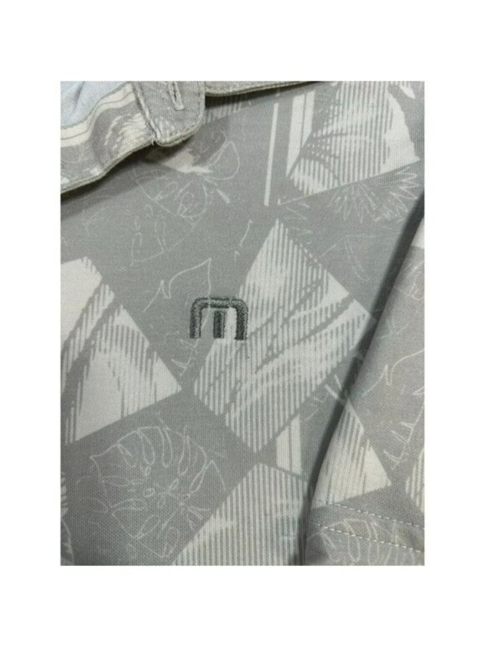 TravisMathew Travis Mathew Men's Golf Polo Large Geometric Hawaiian Print Peru - Picture 4 of 7